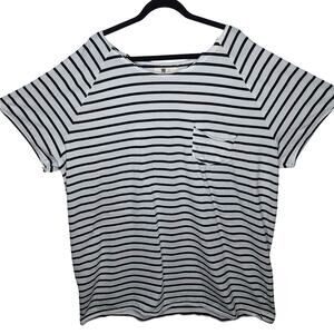 Future Monsters Pugsley Raw Neck Striped T-shirt 2XL Unisex Punk Alt Goth